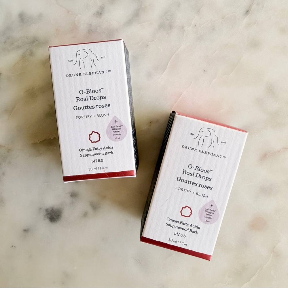NIB BUNDLE Drunk Elephant O-Bloos Rosi Drops